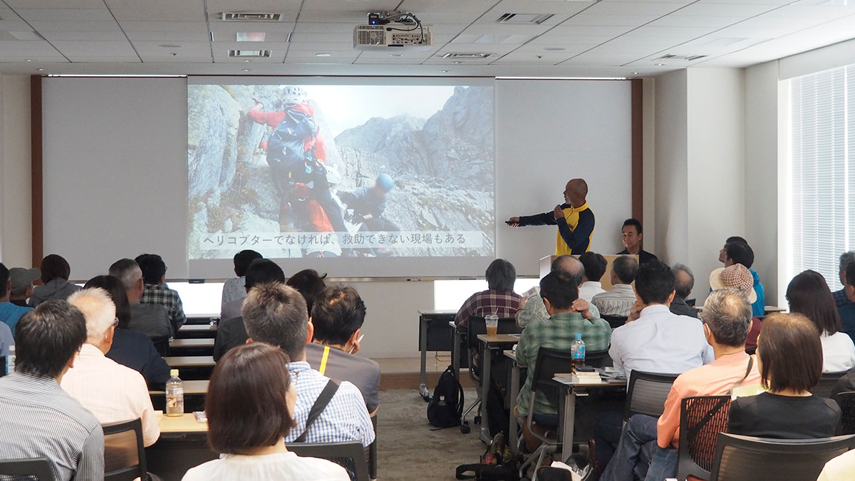 北アルプス安全登山アピール2025」の様子